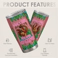 thumbnail image 5 of Chicken Tumbler 20oz Coffee Cup with Lid Magic Mushroom Psychedelic Decor, 5 of 6