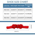 thumbnail image 4 of Baby Girl Shoes Soft Sole Floral Newborn Infant Mary Jane Flats Baptism Dresses Shoes Soled Sandals Shoes Princess Shoes-Red-10.5Cm, 4 of 6