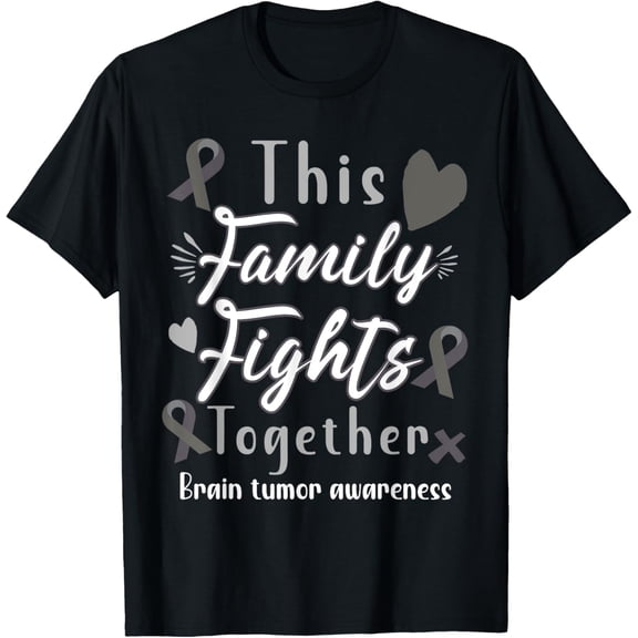 Exquisite and comfortable-This Family fights Cancer together Brain tumor awareness T-Shirt