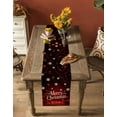 thumbnail image 4 of Table Runners 36 Inches Long Dress Scarves, Merry Christmas Farmhouse Kitchen/Dining Table Runner, Short Coffee Tablerunners, Vintage Red Ball Xmas Snowflakes Holiday 13x36 Inch, 4 of 7