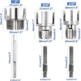thumbnail image 6 of 4-in-1 Water Pipe Threader Tool Set 3PCS, 1/2" 3/4" 1" Sizes Dual Function Internal External Threading for PVC PPR Plastic MPP Pipes, 6 of 6