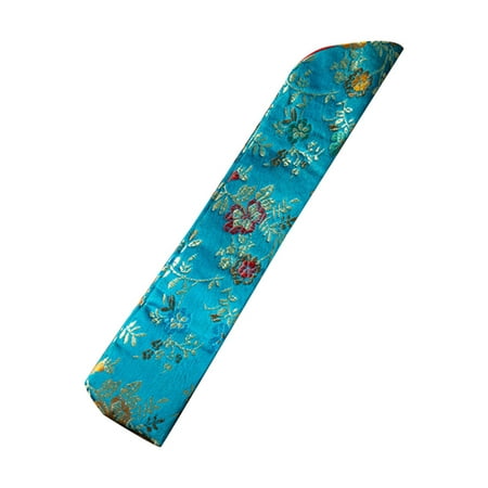 

Chinese Style Hand Fan Cover Bag Vintage Embroidery Floral Handheld Folding Fan Sleeve Protector Dustproof Holder Pouch