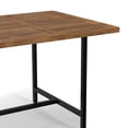 thumbnail image 3 of Simpli Home Campbell 72 inch x 36 inch Rectangle Modern Industrial Dining Table in Burnt Wax, 3 of 12