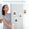 thumbnail image 3 of 8PCS Mini Refrigerator Magnet Frames, Acrylic Magnetic Photo Frames for Fujifilm Instax Sprocket Film 2x3" Photos, Double Sided Fridge Picture Frames Compatible with Mini 11, 9, 90, Mini Link LiPlay, 3 of 7