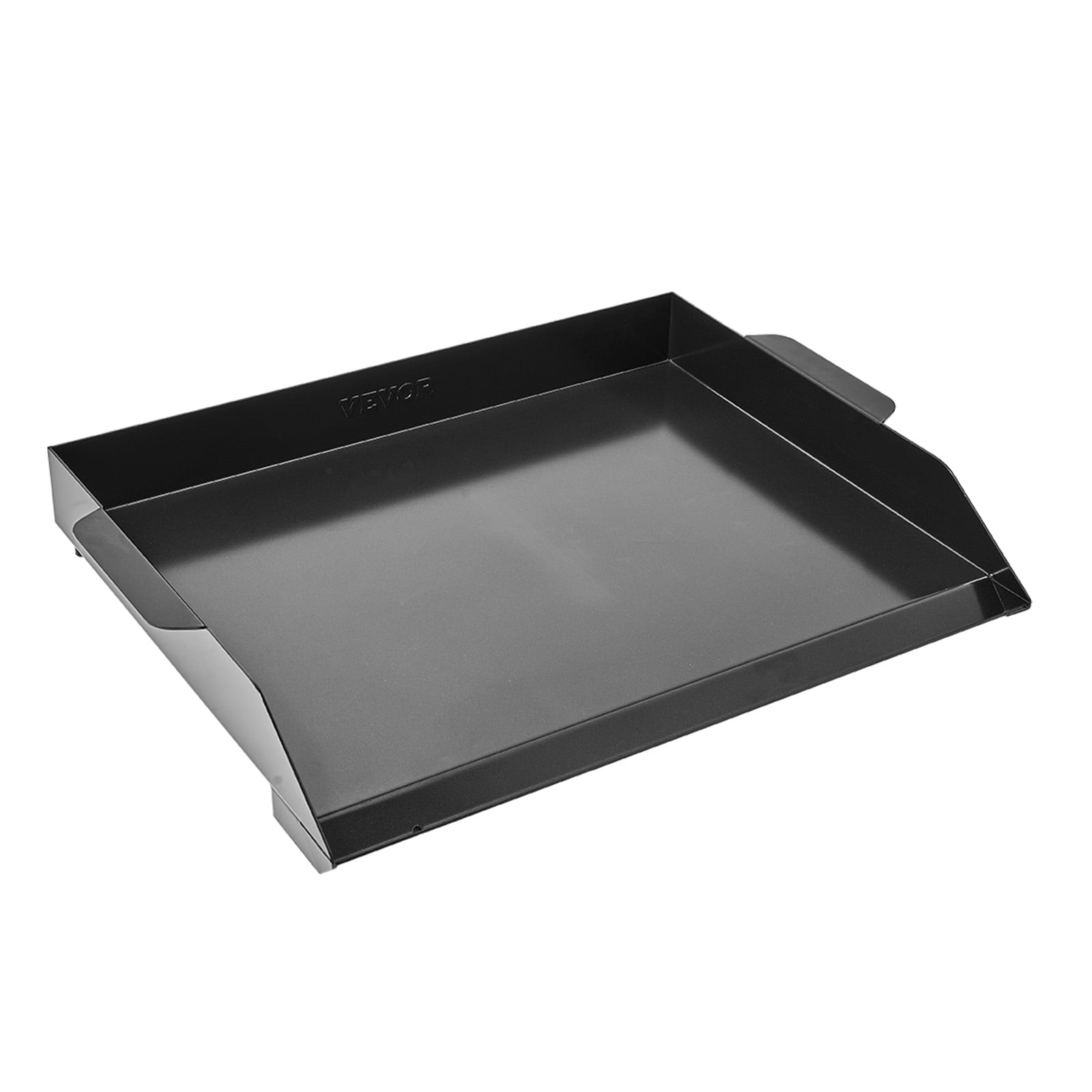VEVOR Carbon Steel Griddle, 22x16 inch Universal Flat Top Rectangular Plate, Gas Grill Griddle for BBQ Grill, Teppanyaki, Portable Family Cookware, for Camping Tailgating Party, Black