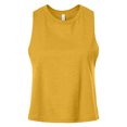 thumbnail image 1 of Bella + Canvas - Camiseta sin mangas con espalda de nadador para mujer (Mostaza de Brezo), 1 of 3
