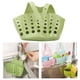 thumbnail image 3 of Rejilla de drenaje colgante para esquina de fregadero de cocina, paquete de 2-4 unidades, con botón ajustable, color verde 2 piezas, 3 of 8