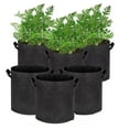 thumbnail image 4 of Hyasfey Fabric Grow Bags Thickened Felt Plant Grow Bags with Handles Breathable Planting Bags Grow Pots for Flowers Tomatoes Cucumbers, 4 of 7