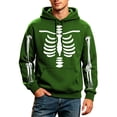 thumbnail image 4 of JIAYUE Men Halloween Sweatshirt Skeleton Graphic Print Baggy Pullover Hoodies for Fall Holiday Street Sport, 4 of 4
