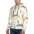 thumbnail image 3 of Kdxio Golf Icons And Golfer Print Mens Casual Hooded Collar Drawstring Hoodies Pullover Sweatshirts Casual Long Sleeve Shirts-3X-Large, 3 of 7