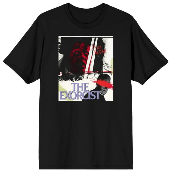 The Exorcist Poster Art Men's Black T-shirt-Medium