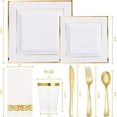 thumbnail image 2 of 50 Guest Gold Dinnerware Set, 2 of 6