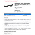 thumbnail image 2 of Upper Radiator Hose - Compatible with 2003 - 2007 Ford F-250 Super Duty 6.0L V8 Diesel 2004 2005 2006, 2 of 2
