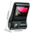 thumbnail image 3 of Multiple Lens Car Dashcam with 2" Screen, 1080P Video Recorder Wide View 150° Driving Record for Everyday Use, 3 of 8