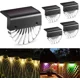 thumbnail image 1 of Luces solares para luces de jardín al aire libre, impermeables solares para decoración de jardines Luces LED de jardín de 4 piezas para patio y escaleras, 2 modos LED Color cálido/cambio de JFHHH pequeña, 1 of 5
