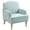 Light Blue, variant on Upholstered Modern Accent Chair with Solid Wood Frame and Nailhead Trim for Living Room, Light Blue