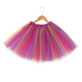 thumbnail image 2 of Women's Candy Color Multicolor Skirt with Puff Petticoat - Polyester, Elastic, for Parties - Size: Waist 50 - 110cm, Length 40cm, 2 of 4