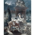 thumbnail image 3 of Pierre-Antoine Baudouin 15x18 Black Modern Framed Museum Art Print Titled - Tuileries Evening (18th Century), 3 of 5