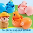 thumbnail image 3 of Juguete educativo Play-Act con forma de tren de dinosaurios con 9 dinosaurios de 1 a 3 años, 3 of 8