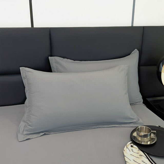 Birdeem Premium Solid Color Pillowcase, Soft Washed Cotton Material, King Size Cover for Full Bed Coverage, Luxury Design Enhances Bedroom Decor, Easy to Clean for Fresh Comfort