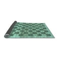 thumbnail image 2 of Ahgly Company Indoor Rectangle Checkered Light Blue Modern Area Rugs, 2' x 5', 2 of 4
