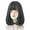 Black, variant on Long Brown Straight Wig with Bangs Synthetic High Density Natural Long Hair Wig for Women Cosplay (Cold Brown, 22inch)