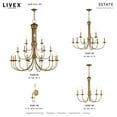 thumbnail image 4 of 42685-48 Livex Lighting Estate - 5 Light Chandelier-24 Inches Tall and 25 Inches Wide     -Traditional Installation, 4 of 13