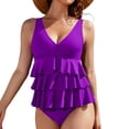 thumbnail image 2 of Conjunto de Bikini de Cintura Alta para las Mujeres Traje de Baño de Eslinga de Control Del Estómago, Corbata de Espalda Crisscross, 2 of 7