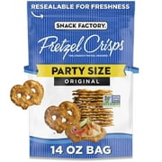 Snack Factory Original Pretzel Crisps, Non-GMO, 14 oz Party Size Bag