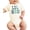 Natural Bodysuit, variant on Lil Bro Bodysuit for Baby Boys Blue and Green Letter Gender Reveal Trendy Brother One-Piece Natural Bodysuit Newborn