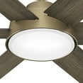 thumbnail image 3 of Hunter 52 inch Indoor Ceiling Fan with LED Light and Remote Control - Standard Mount Ceiling Fan, 6 Blades, For Bedroom, Living Room, or Kitchen, Quiet - Donatella 51852, Luxe Gold, 3 of 14