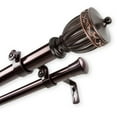 thumbnail image 1 of InStyleDesign  Risler 1 inch Diameter Adjustable Double Curtain Rod, 1 of 5