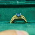 thumbnail image 4 of Moissanite Engagement Rings for Men 1 Carat D Color VVS1 Diamond Rings Yellow/Blue/Green Moissanite Wedding Bands with Certificate, 4 of 6