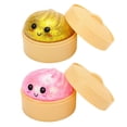 thumbnail image 1 of MINPO Set de 2 juguetes antiestrés squishy de dumpling con glitter de 2,1", 1 of 6