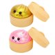 thumbnail image 1 of MINPO Set de 2 juguetes antiestrés squishy de dumpling con glitter de 2,1", 1 of 6