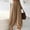 Khaki, variant on Harem Pants for Women Boho Style Elastic High Waisted Barrel Trousers Wide Leg Comfy Balloon Pants Breathable Baggy Pants