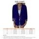 thumbnail image 5 of Chaqueta de oficina de mujer casual de leopardo de manga larga para trabajar chaqueta de cuello de solapa frontal abierta, 5 of 5