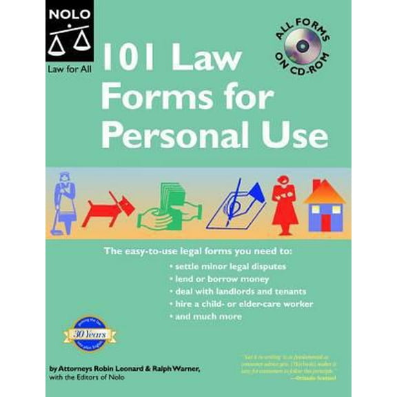 Pre-Owned 101 Law Forms for Personal Use - Book with CD-Rom (5th Edition) (Paperback) 1413303714 9781413303711