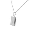 thumbnail image 2 of Stainless Steel Silver-Tone Book Locket, 20", 2 of 5