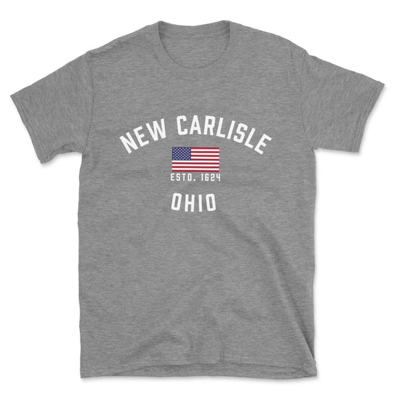 New Carlisle Ohio Patriot Men's Cotton T-Shirt