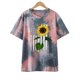 thumbnail image 2 of Blusa suelta de manga corta con cuello redondo y estampado a la moda para mujer Pompotops  hfajkhk132782, 2 of 6