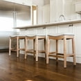 thumbnail image 6 of Open Box Maven Lane Adrien Saddle Backless Counter Stool, Weathered Oak, 6 of 6