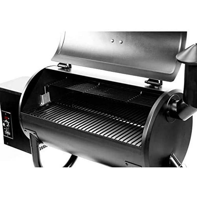 Z Grills 10002E Smart Wood Pellet Grill 8 in 1 Outdoor BBQ Smoker 1060 Sq Inches Cooking Area Barbecue Grill Stainless and Black, Size: ZPG-10002E