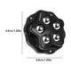 thumbnail image 5 of Yuarrent Juego de 4 ruedas giratorias de acero inoxidable para muebles de oficina, ruedas giratorias para electrodomésticos Decoración del hogar 4 piezas negro, 5 of 6