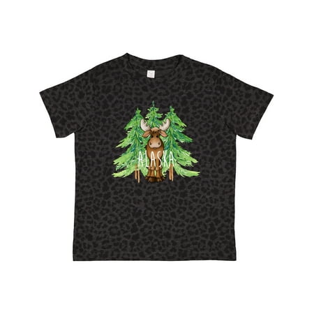

Inktastic Alaska Moose and Trees Gift Toddler Boy or Toddler Girl T-Shirt