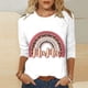 thumbnail image 2 of Elegante blusa de manga tres cuartos con cuello redondo retro para mujer con estampado de Pascua y manga tres cuartos OAVQHLG3B Store  lin121212, 2 of 4
