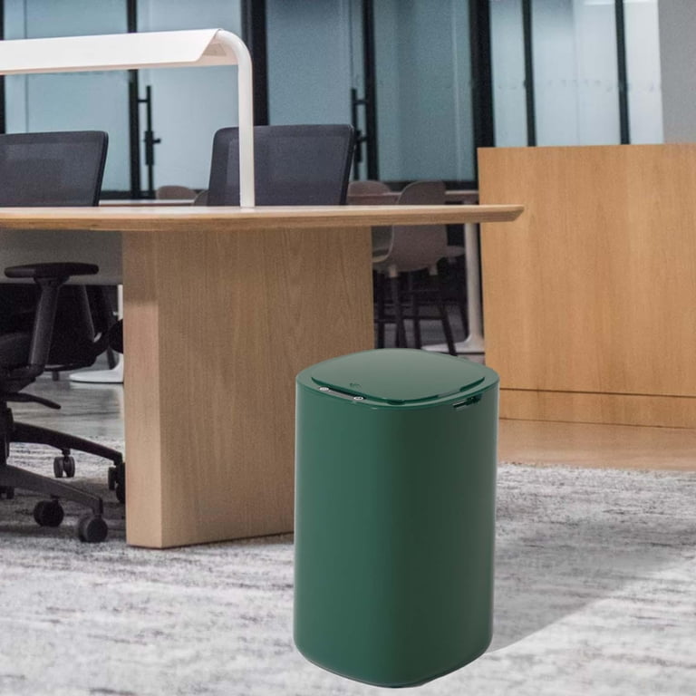 IZOD Marina Blue Wastebasket – Decorative Trash Can, Durable Resin, Modern Home Or Office Decor