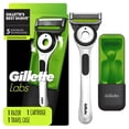 thumbnail image 1 of GilletteLabs with Exfoliating Bar Sharp White Edition Shaving Razor for Men, 1 Handle, 1 Razor Blade Refill, 1 Travel Case, 1 of 16
