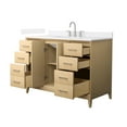 thumbnail image 2 of Janna 48" White Oak Single Vanity & White Quartz Top (3-Hole) & Nickel Trim, 2 of 5