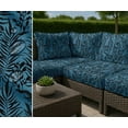 thumbnail image 7 of Soimoi Waterproof Outdoor Fabric by 10 Yard | Leaves Print on Blue | 56" Wide | UV Resistant & Durable Taffeta Material for Cushions, Covers, Curtains, awning & DIY Projects, 7 of 7